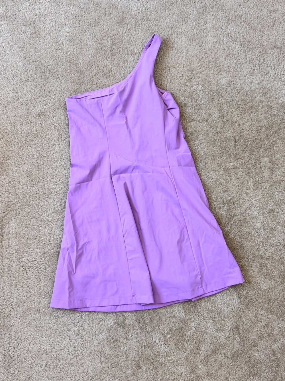 Outdoor Voices Lilac One-Shoulder Dress